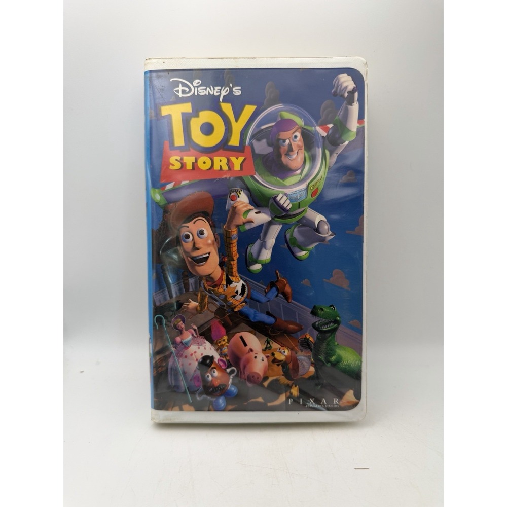 Disney Pixar Toy Story VHS Tape Animation Tom Hanks Tim Allen 1995